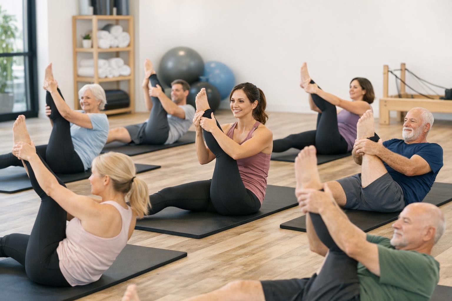 zajecia_pilates_matwork_grupa_osob_roznych_wiekow